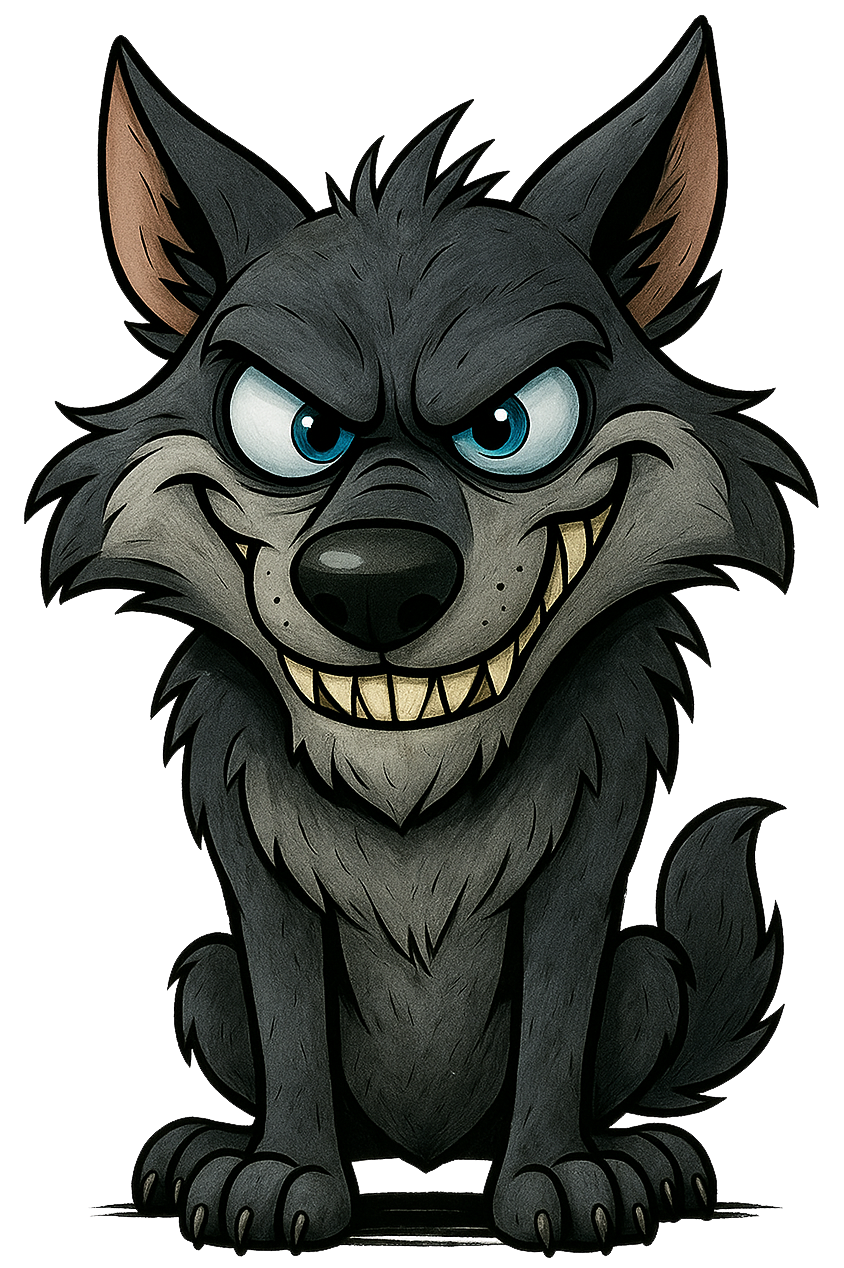 Devouring wolf (right side of screen)